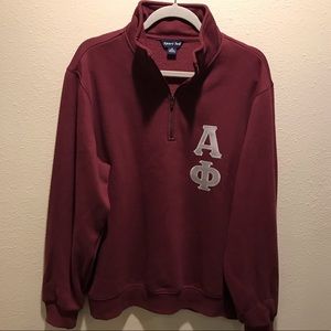 Alpha Phi quarter zip sweatshirt!
